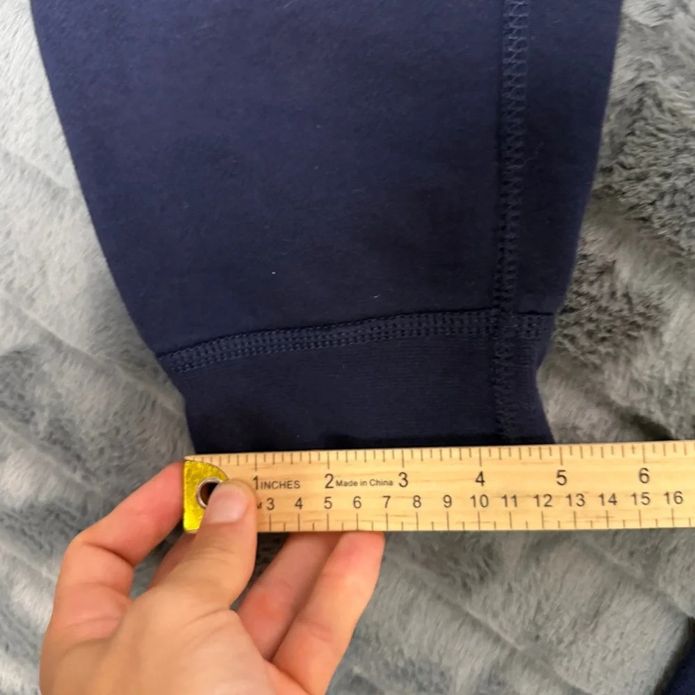 Polo Ralph Lauren Mens Navy Blue Yellow Pony Fleece Joggers Sweatpants Size M